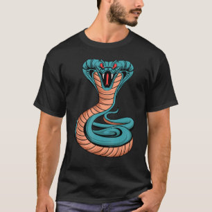 コブラ王の毒ヘビ毒爬虫類の恋人 Tシャツ
