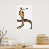 コブラ王室のキングヘッドバラシュールレアルクラウン ポスター (キッチン)