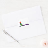 コブラ絵画ヨガのポーズ。 スクエアシール (封筒)