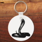 コブラ – 黒 キーホルダー (正面)