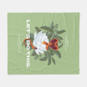 コブラ – The White Lotus フリースブランケット (正面(横))