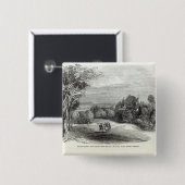 コブルクの近くのSchloss Rosenau、 缶バッジ (正面&裏面)