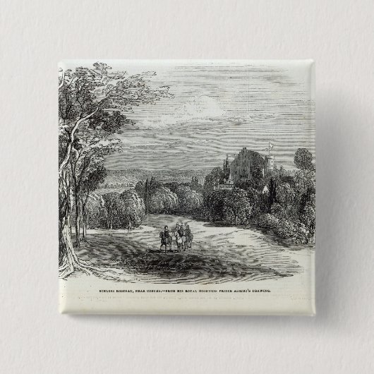 コブルクの近くのSchloss Rosenau、 缶バッジ (正面)