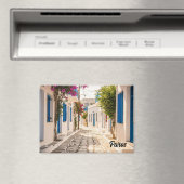 コブレストン通りインパロスギリシャ島旅行 マグネット (インサイチュ (食洗機))