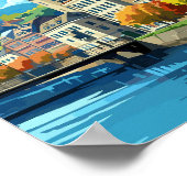 コブレンツドイツアートヴィンテージトラベルイラストレーション ポスター (角)