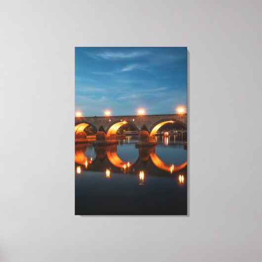 コブレンツ・ドイツの橋 キャンバスプリント (正面)