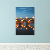 コブレンツ・ドイツの橋 キャンバスプリント (インサイチュ (ウッドフロア))