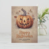 コブ不気味カボチャハッピーハローウィンカード シーズンカード (スタンド正面)