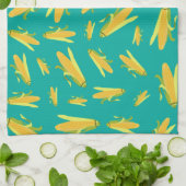 コブ柄のトウモロコシ キッチンタオル (折り畳み)