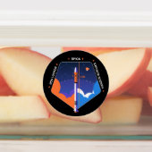 コプサブとスピカのミッションパッチ付きシール ラベル (貼付)