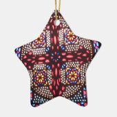 コプトの十字のカラフルおよび美しい セラミックオーナメント (左)