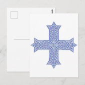 コプト十字 　エジプトのキリスト教のシンボル ポストカード (正面/裏面)