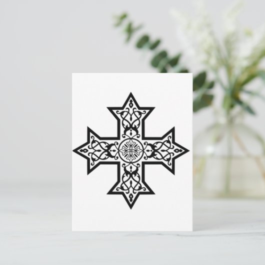 コプト十字 ポストカード (スタンド正面)