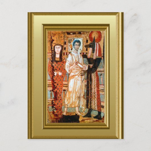 コプト聖人のイコン ポストカード (正面)