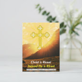 コプト・キリストが復活した!復活祭の挨拶 シーズンポストカード (スタンド正面)