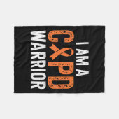 コプドウォリアー肺疾患肺気腫ブロン フリースブランケット (正面(横))