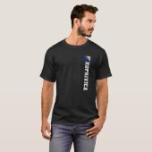 コプリビカボスニア国旗の姓のコート腕のエンブレム Tシャツ (正面フル)