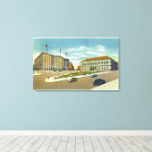 コプリープラザ&スクエアビュー キャンバスプリント (インサイチュ (ウッドフロア))