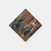 コペトゥア王と乞食のメイド（Burne-Jones著） スタンダードカクテルナプキン (角)