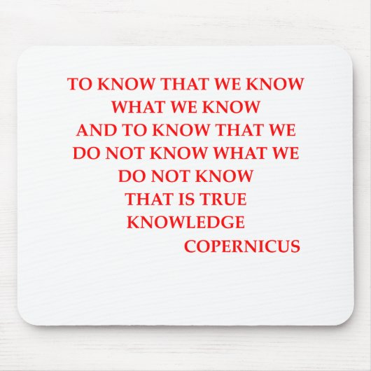 コペルニクスの引用文 マウスパッド (正面)