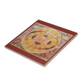 コペルニクス式太陽系の古美術、ヴィンテージ天文学 タイル (側面)