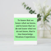 コペルニクス引用文 ポストカード (スタンド正面)