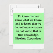 コペルニクス引用文 ポストカード (正面/裏面)