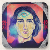 コペルニクスaファイア小妖精や小人の高いぬれ コースター (正面)