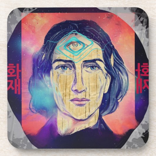 コペルニクスaファイア小妖精や小人の高いぬれ コースター (正面)