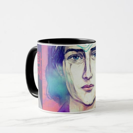 コペルニクスaファイア小妖精や小人の高いぬれ マグカップ (正面左)