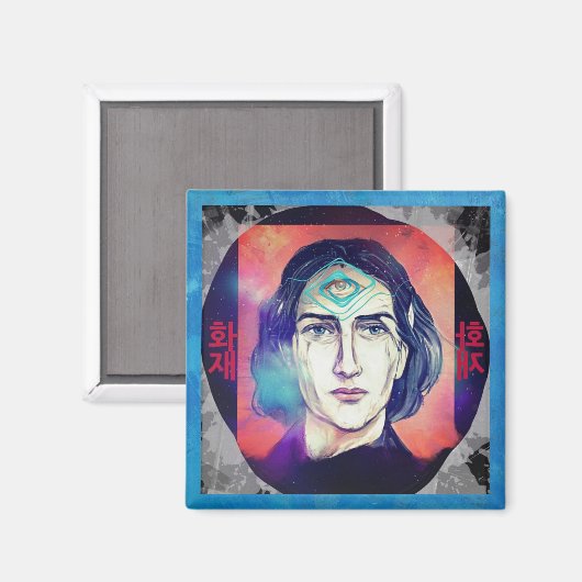 コペルニクスaファイア小妖精や小人の高いぬれ マグネット (正面/裏面)