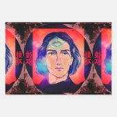 コペルニクスaファイア小妖精や小人の高いぬれ ラッピングペーパーシート (正面3)