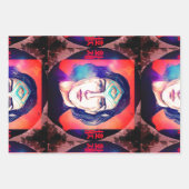 コペルニクスaファイア小妖精や小人の高いぬれ ラッピングペーパーシート (正面2)