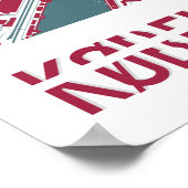 コペンハーグの地図RB ポスター (角)