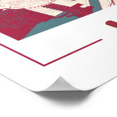 コペンハーグ大クラシックきなマップRBポスター ポスター (角)