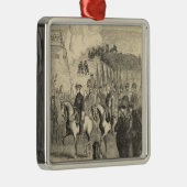 コペンハーゲンに入っているチャールズスウェーデンのXII メタルオーナメント (右)