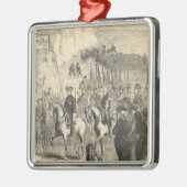 コペンハーゲンに入っているチャールズスウェーデンのXII メタルオーナメント (左)