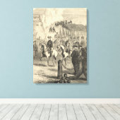 コペンハーゲンに入るスウェーデンのチャールズ十二世 キャンバスプリント (インサイチュ (ウッドフロア))