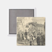 コペンハーゲンに入るスウェーデンのチャールズ十二世 マグネット (正面/裏面)