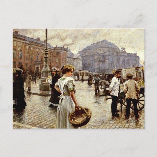 コペンハーゲンのニューヨーク州の景色 ポストカード (正面)