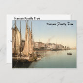 コペンハーゲンのハフェンシュトラッセ ポストカード (正面/裏面)