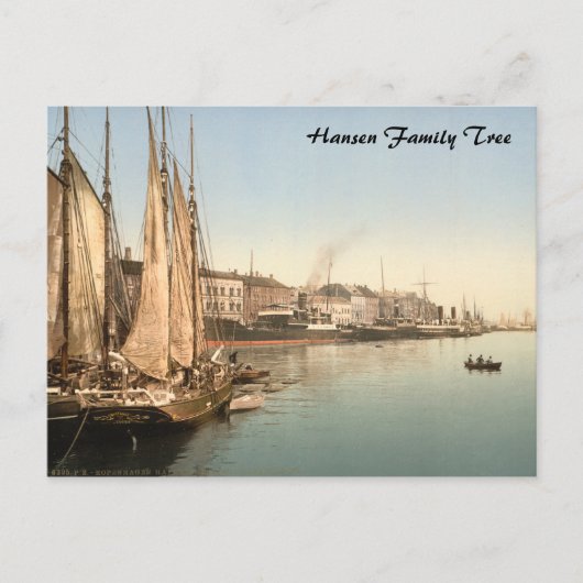 コペンハーゲンのハフェンシュトラッセ ポストカード (正面)