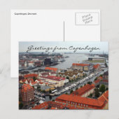 コペンハーゲンのビューの挨拶 ポストカード (正面/裏面)