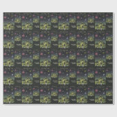 コペンハーゲンのヴィンテージ旅行包装紙 ラッピングペーパー (フラット)