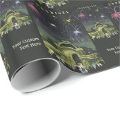 コペンハーゲンのヴィンテージ旅行包装紙 ラッピングペーパー (ロールコーナー)