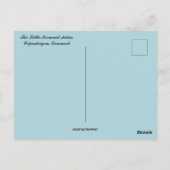 コペンハーゲンの人魚の小さな像 ポストカード (裏面)