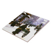 コペンハーゲンの冬の通りシーン。 タイル (側面)