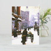 コペンハーゲンの冬の通り カード (スタンド正面)