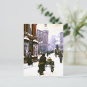 コペンハーゲンの冬の通り ポストカード (スタンド正面)