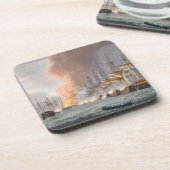 コペンハーゲンの前のデンマークの艦隊の破壊、 コースター (左側)